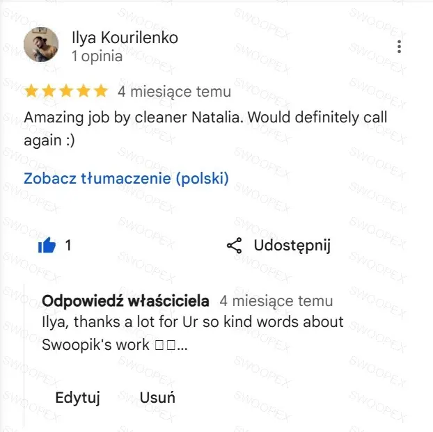Opinia klienta