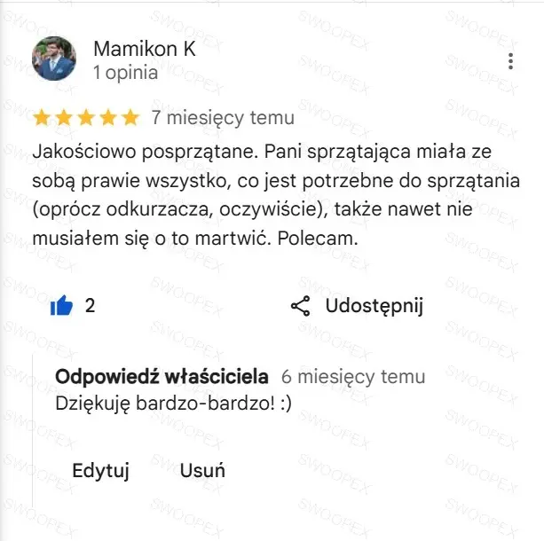 Opinia klienta