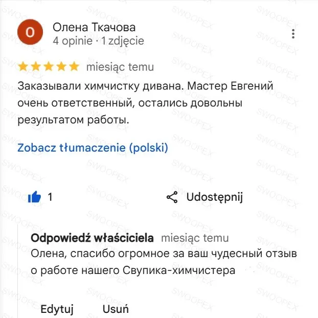 Opinia klienta