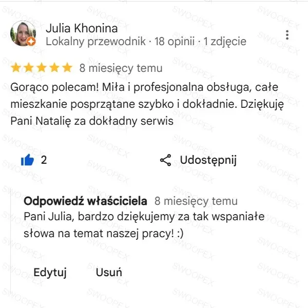 Opinia klienta
