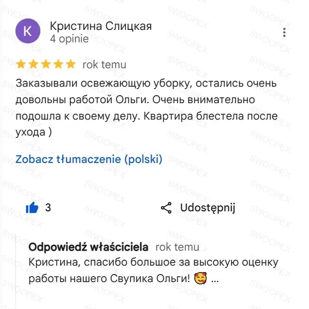 Opinia klienta