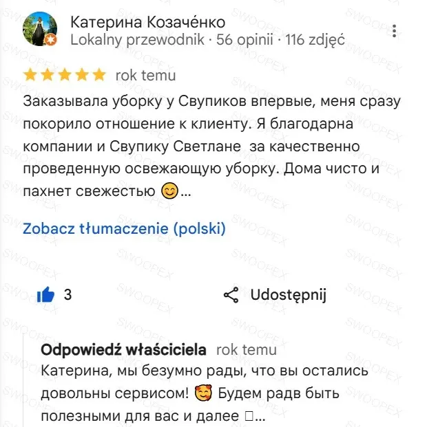 Opinia klienta