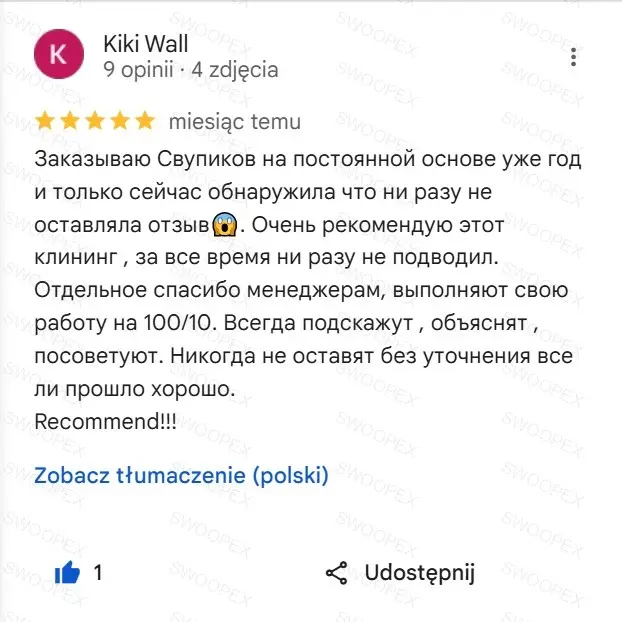 Opinia klienta
